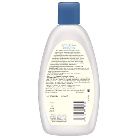 Aveeno Baby Cleansing Therapy Moisturizing Wash - 236ml