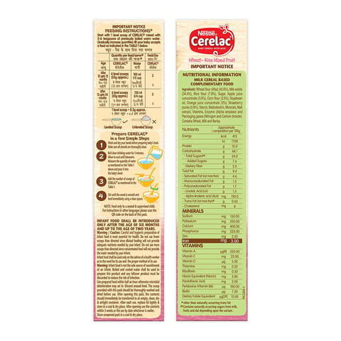 CERELAC WHEAT RICE MIXED FRUITS STAGE-3 (NESTLE)