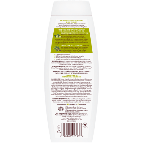 Palmer's Olive Oil Smoothing Shampoo for frizz-prone hari 400ml