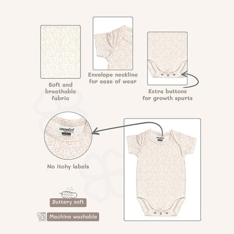Greendigo Baby Organic Cotton Bodysuits - Fall - Pack of 2