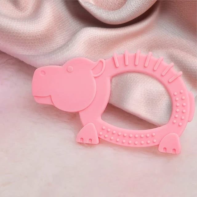 3 tinybitessafari cutebabysiliconeteether hippopink1