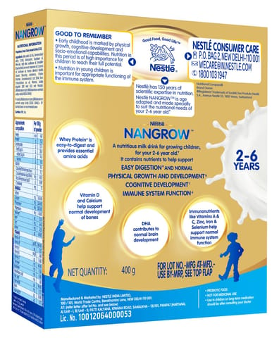 Nestle Nangrow Vanilla (for 2-6 Years)(400 Gm)