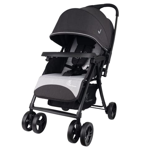 R for Rabbit Poppins Joy Cute Stroller For Kids Black Grey