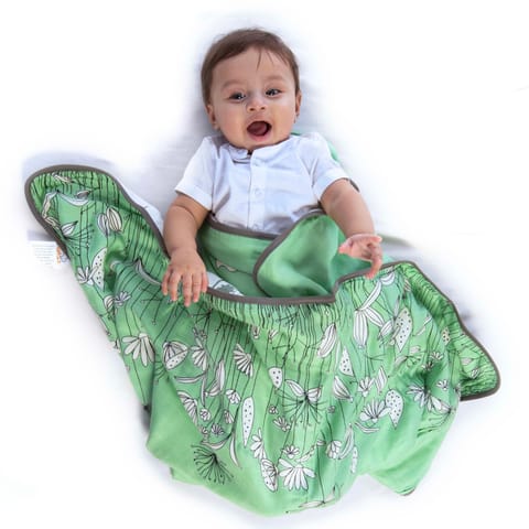 TinyLane 100% Organic (55% Bamboo + 45% Cotton) Super Soft Baby Muslin Blankets