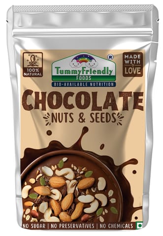 Tummy Friendly Foods Chocolate Nuts and Seeds Mix - 1 pack - 100 g . Healthy Ragi Biscuits, snacks for Baby, Kids & Adults