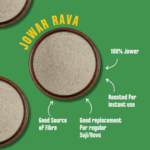 Early foods Jowar Millet Rava, 250g