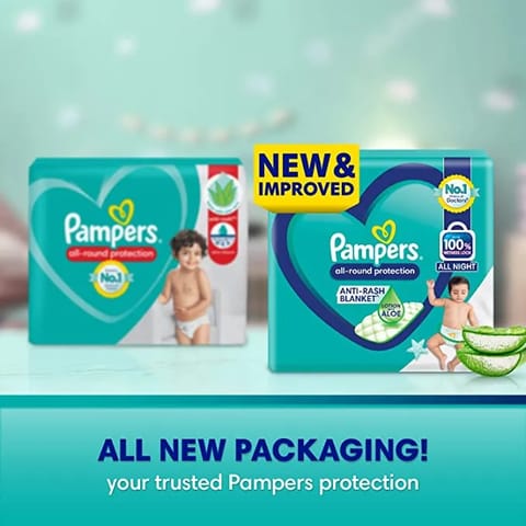 Pampers All round Protection Pants, XL baby diapers, 56 Count(12-17 Kg)