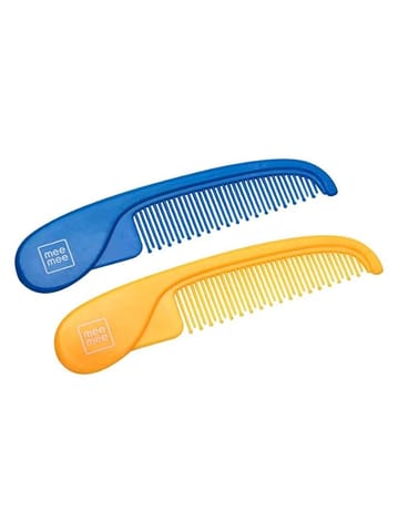 Mee Mee Soft Bristled Comb Set | BPA Free (Easy Grip, Blue Orange)