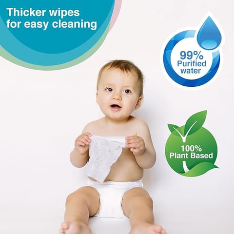 Vega BABY BABY 99% PURE WATER WIPES PACK OF 30 - TRAVEL PACK