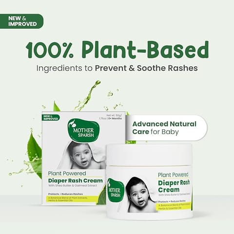 Mother Sparsh Plant Powered Diaper Rash Cream For Babies-50G