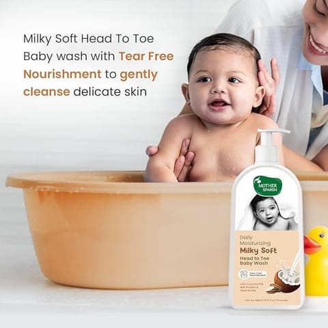 Mother Sparsh Milky Soft Baby Wash 200ml