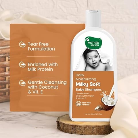 Mother Sparsh Milky Soft Baby Shampoo 200ml