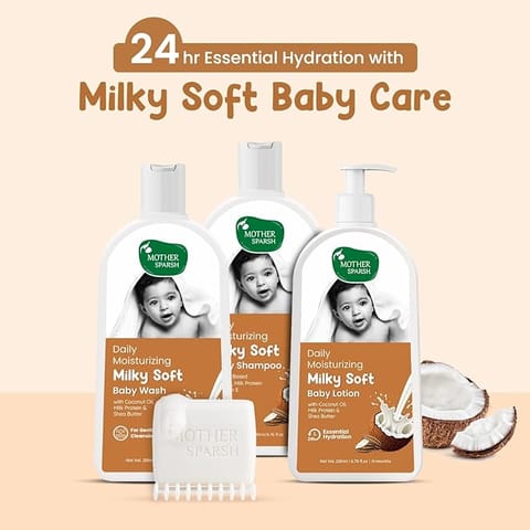 Mother Sparsh Daily Moisturizing Milky Soft Baby Bathing Bar 75G