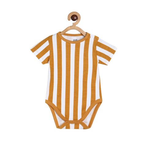 MINI KLUB NEW BORN AND BABY BOYS BROWN/ WHITE BODY SUIT