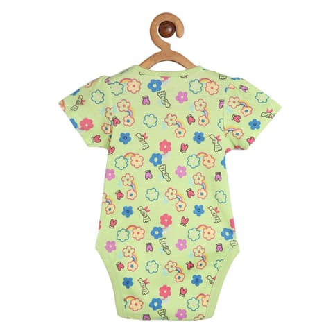 MINI KLUB NEW BORN AND BABY GIRLS GREEN/YELLOW BODY SUIT