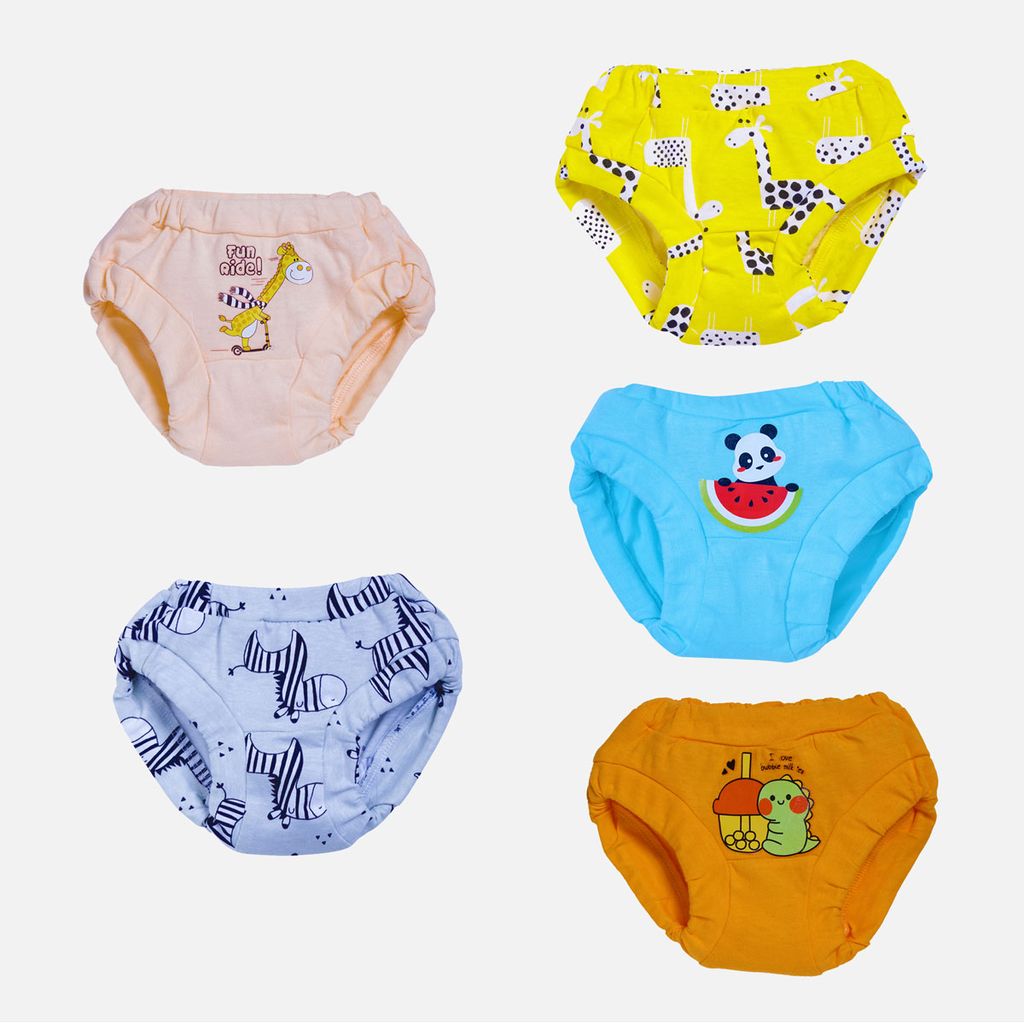 Snugkins 100% Cotton Underwear/Briefs Pack Of 5 - Tiny Tushies