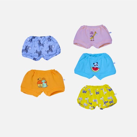 Snugkins 100% Cotton Bloomers Pack Of 5 - Bloomin' Buddies