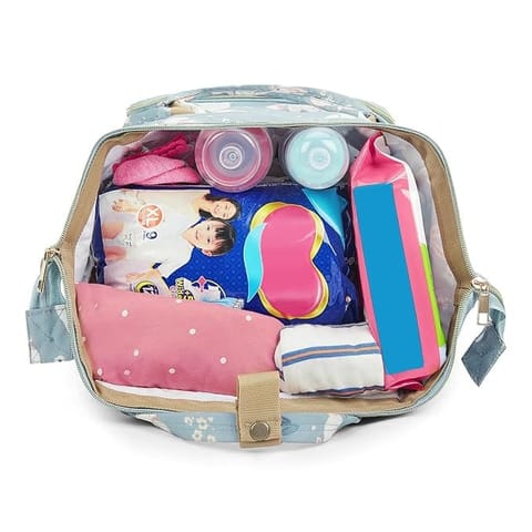 Haus And Kinder Diaper Bag - Pack of 1 | Art On Canvas Diaper Bag | Diaper Bag For New Born Baby | Diaper Bags For Mom For Travel | Diaper Bags For Mom