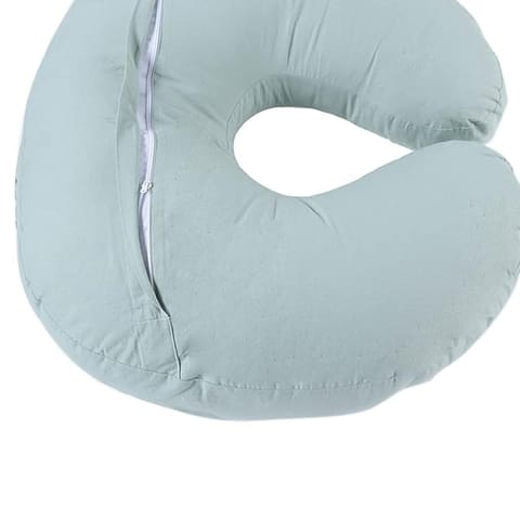 haus & kinder Newborn Nursing Feeding Pillow, Breastfeeding Pillows with Removable Cover, Infant Support for Baby and Mom Cradle 0-24 Months (Whimsical Woodland, Cotton Poplin, Multicolor)