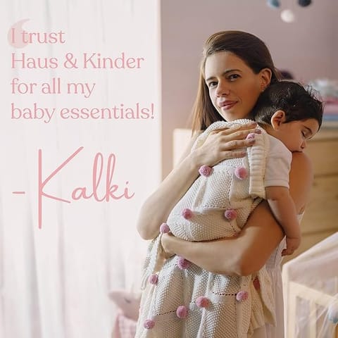 Haus and Kinder 3 in 1 Baby Sleeping Bag and Carry Nest | Cotton Bedding Set for Infants and New Born Baby | Portable and Travel Friendly | 0-6 Months (Mystic Rainbow Tale)