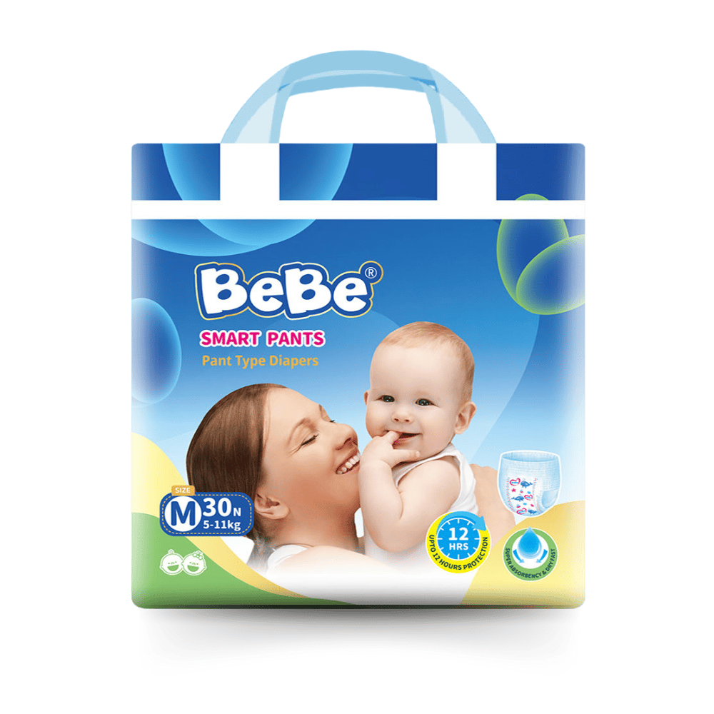 BeBe Baby Smart Pants-Reg (M) Pack of 30 (5 -11 Kg)