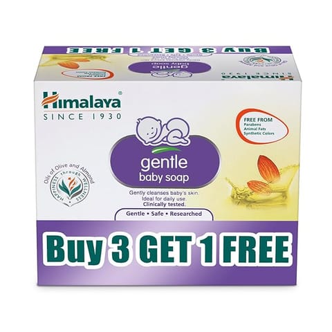 Himalaya GENTLE BABY SOAP 4X75G BUY 3 GET 1 FREE