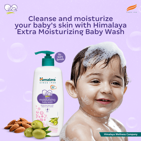 Himalaya EXTRA MOISTURIZING BABY WASH 400ML INDIA