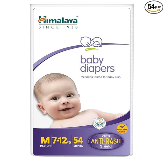 Himalaya BABY DIAPERS MEDIUM 54'S INDIA