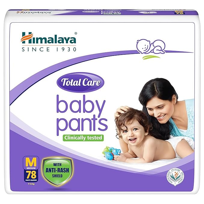 Himalaya TOTAL CARE BABY PANTS DIAPERS-M-78'S IND