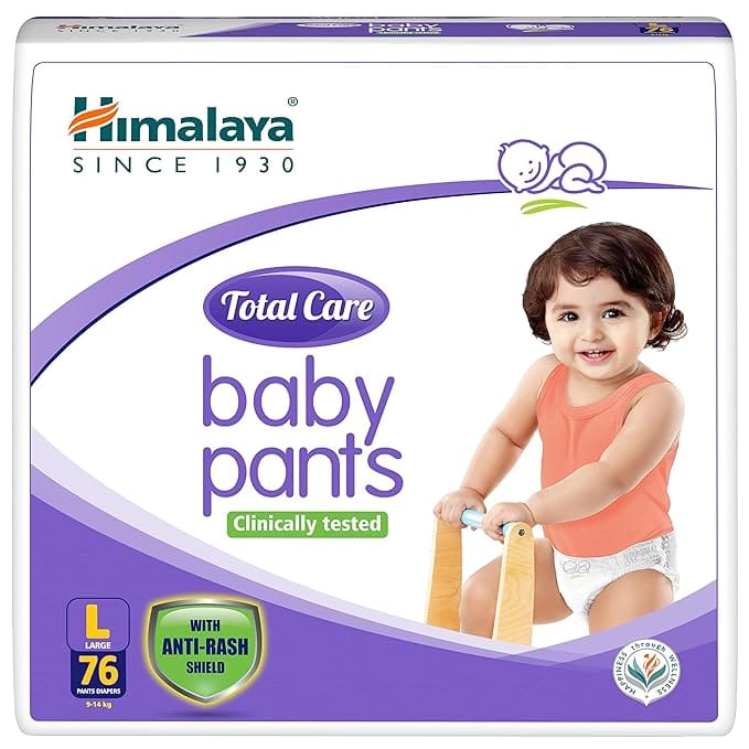 Himalaya TOTAL CARE BABY PANTS DIAPERS-L-76'S IND