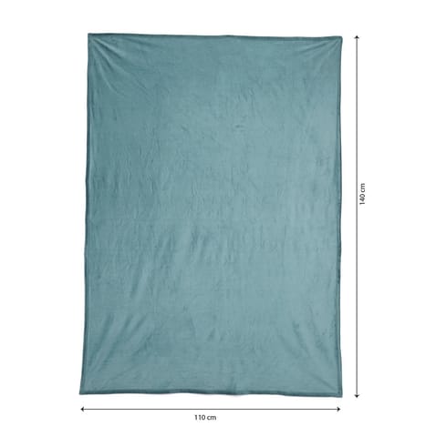 Chayim Soft Fabric Winter Wear Blanket-Mineral Blue (140*110cm)