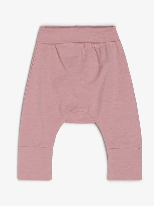 Chayim Baby Bamboo Cotton Expandable Knit Pant Pink