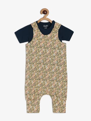 Chayim Baby Lowcrotch Dungaree Set Yellow