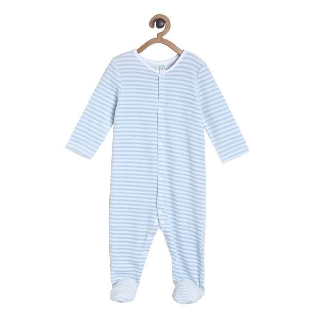 Chayim Baby front open Sleep suit Blue