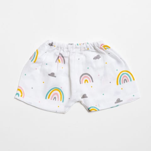 Aariro Muslin Shorts - Follow the Rainbow