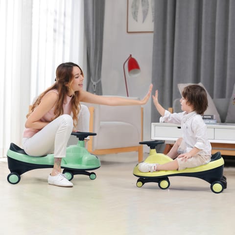 R for Rabbit Iya Iya Zippy Swing Car For Kids Sea Green