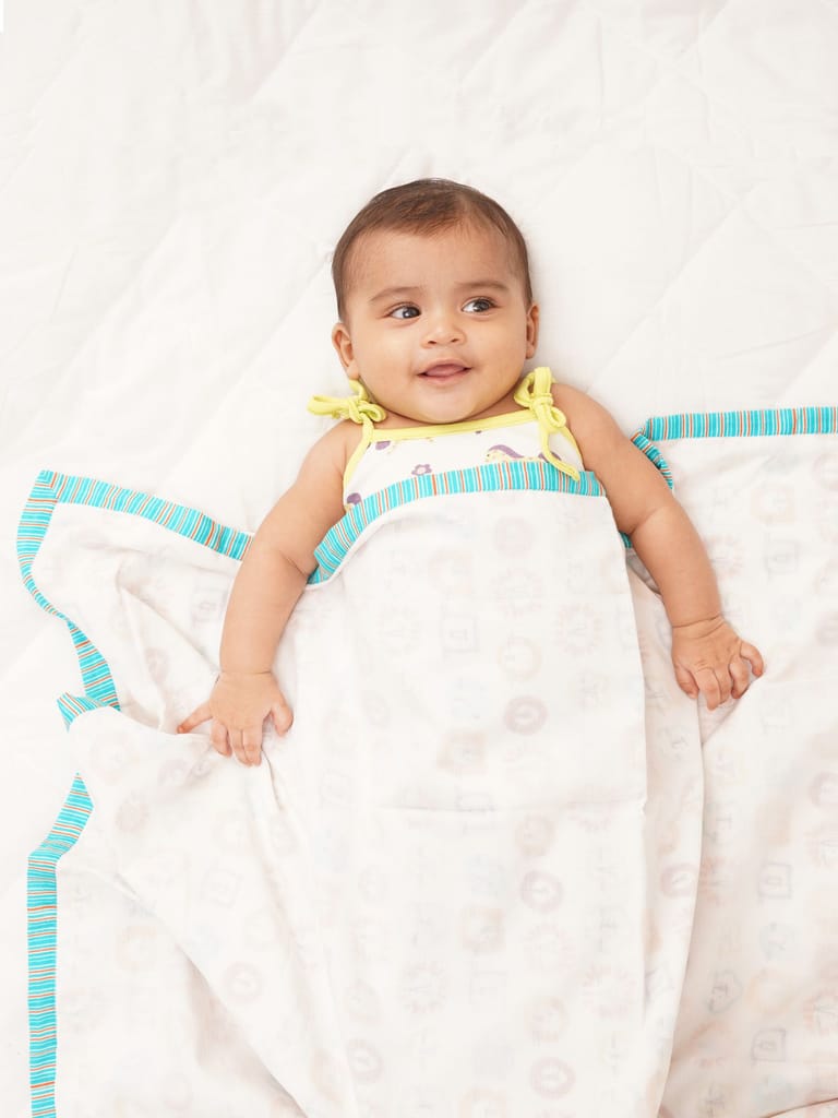 Greendigo Ultrasoft Muslin Dohar Blanket for new born babies