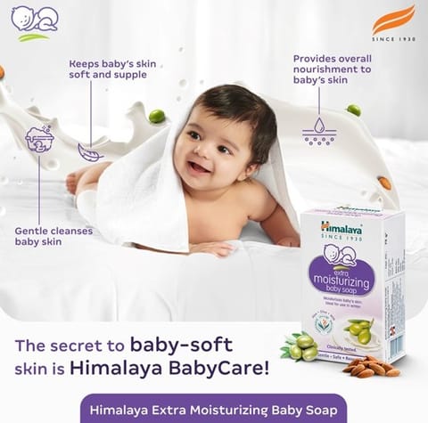 Himalaya EXTRA MOISTU BABY SOAP 125G BUY 2 INDIA