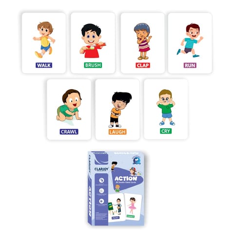 Clapjoy Combo set to 7 flash card for kids of age 2 years and Above