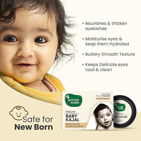 Mother Sparsh Natural Baby Kajal - 5GM