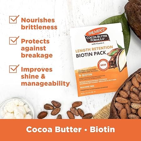 Palmer's Cocoa Butter & Biotin Length Retention Biotin Pack 60g