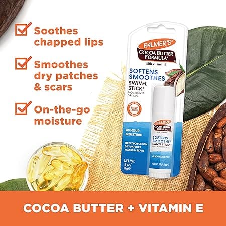 Palmer's Cocoa Butter Formula Swivel Stick 3 in 1 Lip, Face & Body Spot Moisturiser 14g