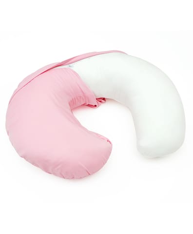 Mi Arcus Burpy Breast and Bottle Feeding Pillow for New Born Babies Infant  /C Shape /Pink Color
