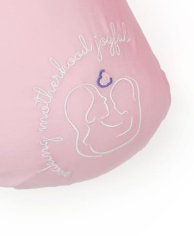 Mi Arcus Burpy Breast and Bottle Feeding Pillow for New Born Babies Infant  /C Shape /Pink Color