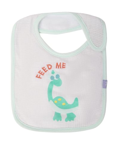 Mi Arcus Cotton Dino Printed Feeding Bib for Kids Newborn Pack of 3