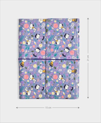 Mi Arcus Peanuts Snoopy Printed Purple Diary for Kids