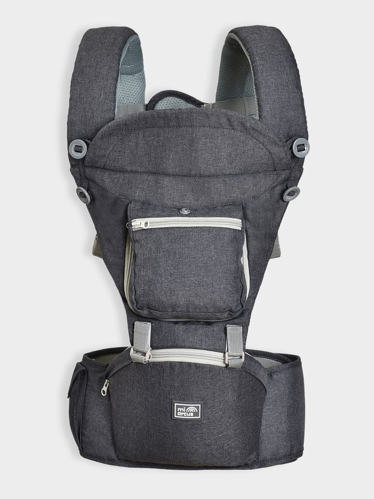 Mi Arcus Solid Grey Hip Seat Baby Carrier