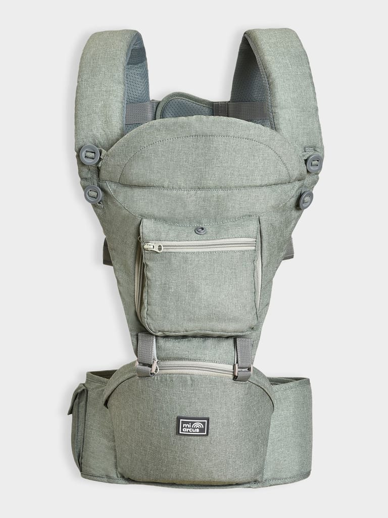 Mi Arcus Solid Green Hip Seat Baby Carrier
