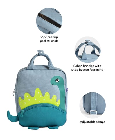 Mi Arcus Blue Printed Backpack for Kids