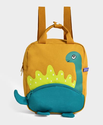 Mi Arcus Dino Printed Mustard Backpack for Kids